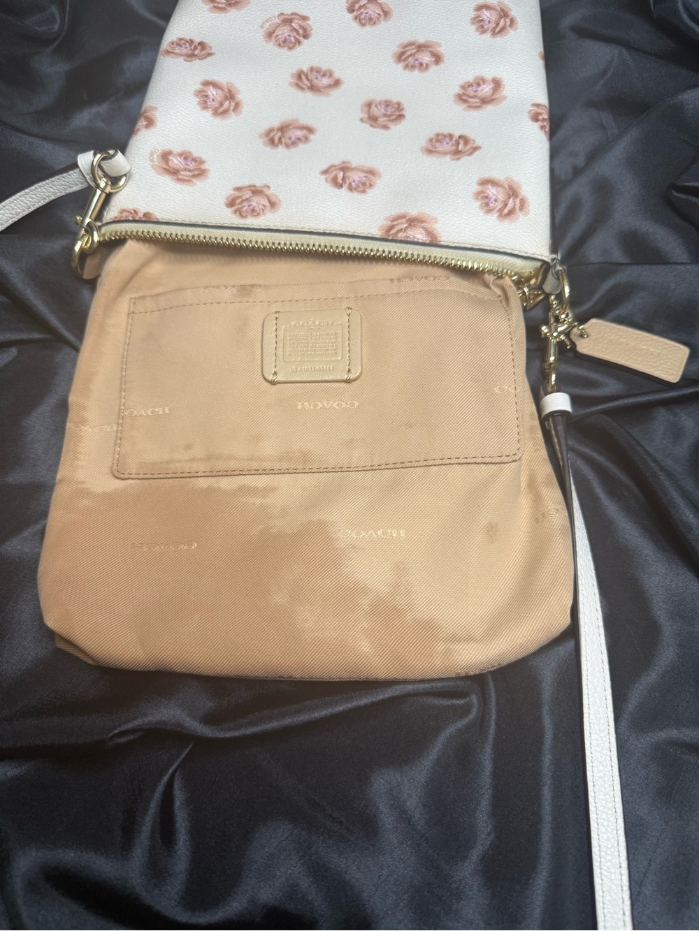 Coach Slim Crossbody with Floral Print and Hangtag EUC - Picture 12 of 13